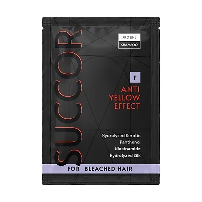 Шампунь Succor Anti Yellow Effect Shampoo від жовтизни, для освітленого волосся, 10 мл